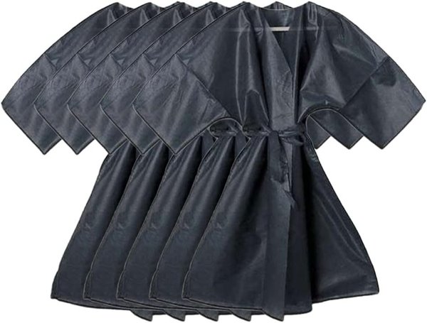 Paquete de 10 kimono desechable tst negros (primera calidad)