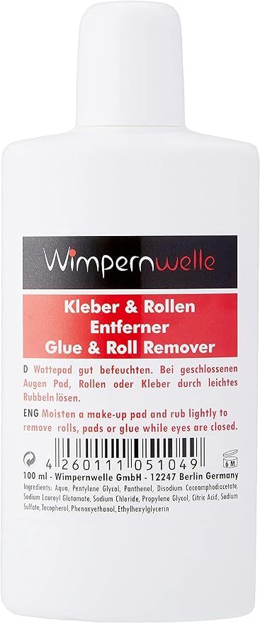 Wimpernwelle Solución Para Despegar Pegamento, Pads y Bigudíes 100 ml WIMPERNWELLE