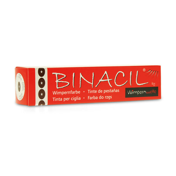 Binacil tinte de cejas y pestañas color castaño  Wimpernwelle 15 ml (castaño medio)