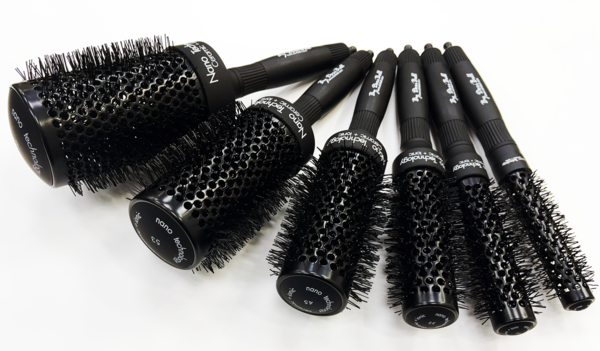 Cepillo termico ceramico profesional By DoriBell Black Nanoceramic 25mm