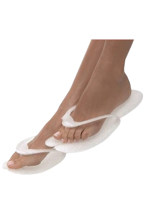 Docena de zapatillas Eco Spa desechables confort (blanco)