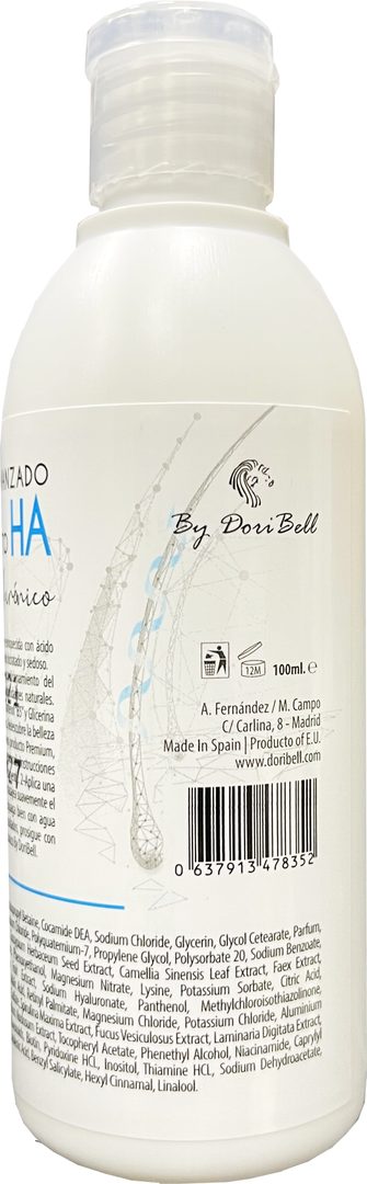 Champú avanzado alto rendimiento acido hialurónico 100 ml de By DoriBell profesional